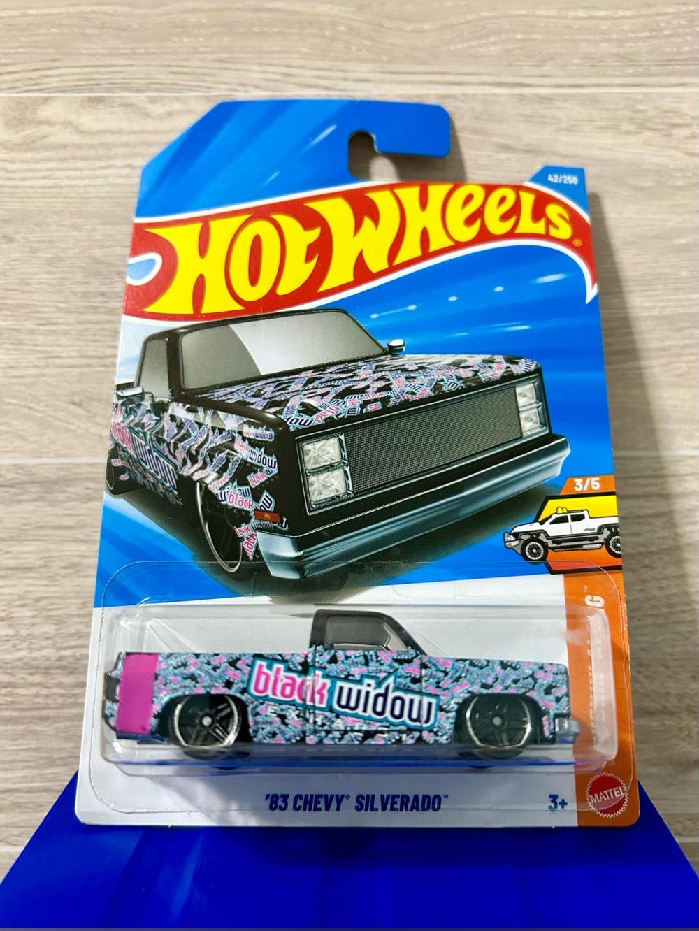 Hot Wheels 83 Chevy Silverado Black Widow